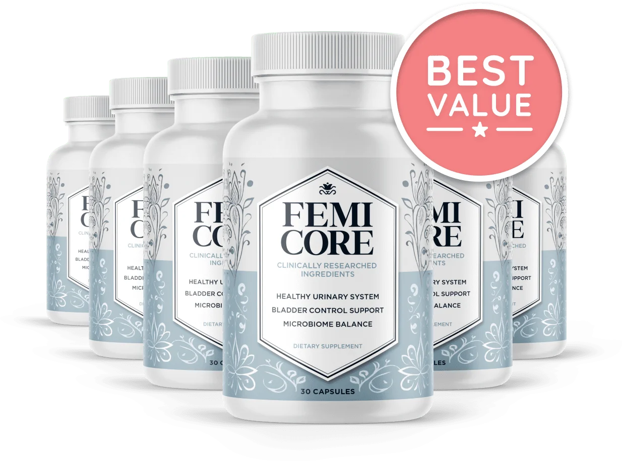 FemiCore 6 bottles package with bonuses